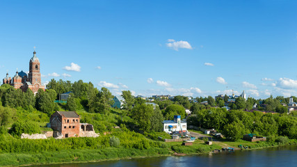 Fototapeta na wymiar Panorama of the city Kovrov, Vladimir region, Russia
