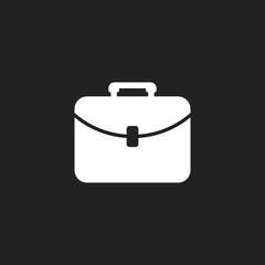 Suitcase vector icon. Luggage illustration in flat style.