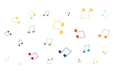 Viele bunte Achtelnoten - Musik