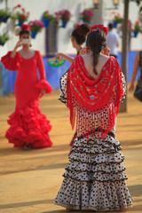 Andalouse à la feria de Cordoue