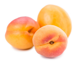 Fresh Apricots (isolated on white)