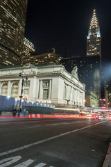 Fototapeta na wymiar Grand Central Terminal facade from Park Avenue
