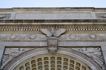 Arch in Washington Square park in Greenwich village in NYC