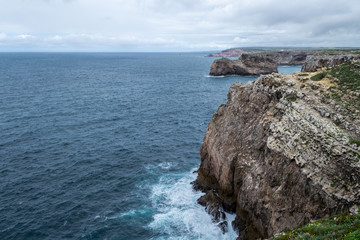 Cliffs by Saint Vincent Cape (Portugal)