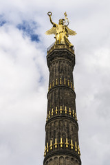 Fototapeta na wymiar The Victory Column (Siegessaule) in Berlin, Germany