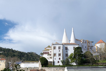 Fototapeta na wymiar Palacion Nacional de Sintra in Portugal
