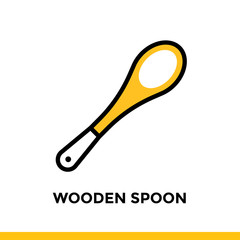 Unique linear icon of bakery, cooking. Suitable for print media, info graphics and web design