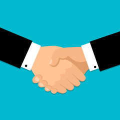 Handshake icon. Shake hands, agreement, good deal, partnership concepts. Vector