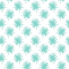 Palm Leaf Brush Seamless Pattern