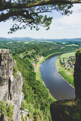 Blick auf die Elbe, Sächsische Schweiz