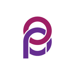Initial Letter PO Logo