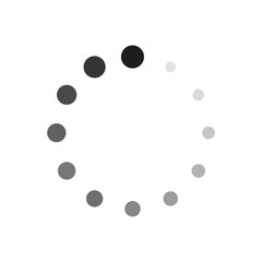 Gray Loading icon isolated on background. Modern flat pictogram, business, marketing, internet concept. Trendy Simple vector symbol for web site design or button to mobile app. Logo illustration