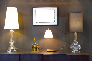 Working desk decoration with Lamp