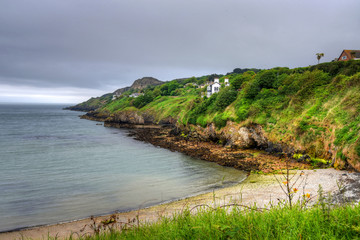 The Howth Cliff Walk outside of Dublin, Ireland.