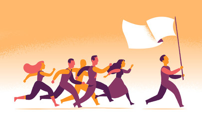 Seguire il leader e un ideale