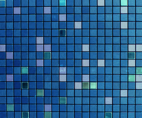Panele Szklane Podświetlane  Tekstura niebieskiej błyszczącej mozaiki
