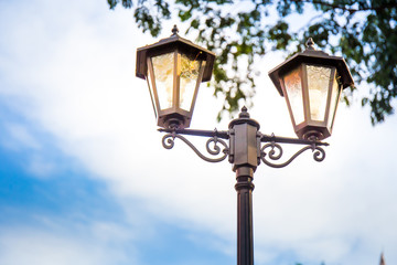 Garden Lanterns on sky background for home decoration