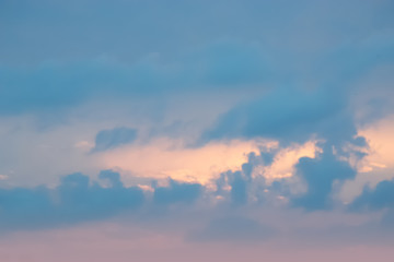 Light after rain in the evening air