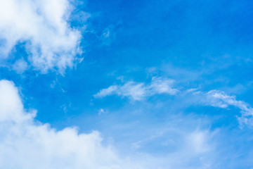 Air clouds in the blue sky.