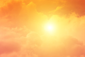 Morning sun light orange hot zone. - 163484372