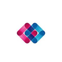 square bentuk color multiply logo
