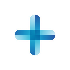 plus shape color multiply logo