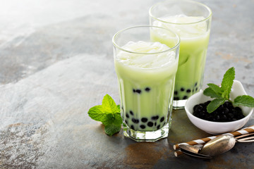Matcha bubble tea