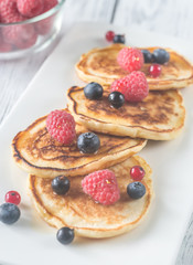 Pancakes with fresh berries
