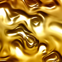Flowing gold  abstract background