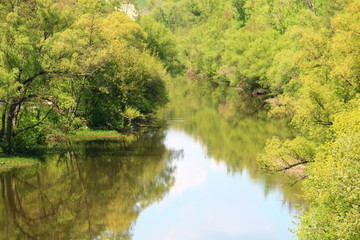 river turn view