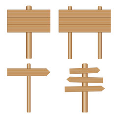 vector wooden signs, plaque