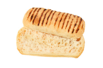Panini sliced in half