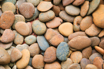beautiful stack smooth rock floor