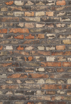 wall of old weathered bricks