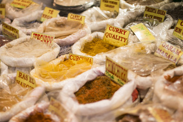 Spices at the city market.