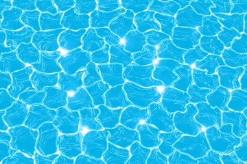 Water background, rippled surface and light