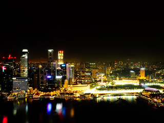 Fototapeta na wymiar Stunning Night City Skyline