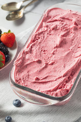 Sweet Homemade Berry Ice Cream