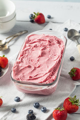 Sweet Homemade Berry Ice Cream