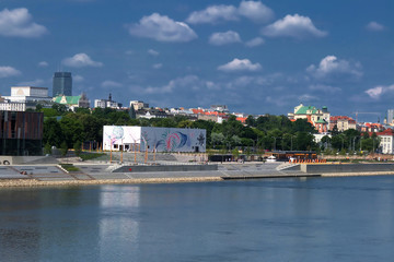 Fototapeta premium A part of the Vistula embankment from the Vistula Museum