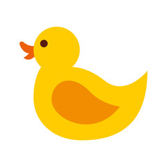 rubber duck toy icon vector illustration design
