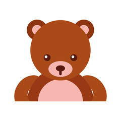 cute bear teddy icon vector illustration design