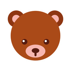 Fototapeta premium cute bear teddy icon vector illustration design