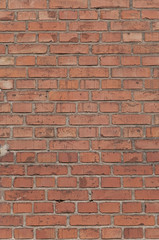 wall of burnt bricks