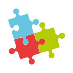 puzzle pieces isolated icon vector illustration design