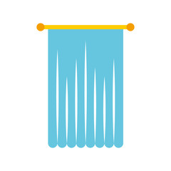 window curtain isolated icon vector illustration design