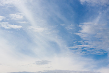 Naklejka na ściany i meble Beautiful blue sky with cloud for background.