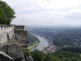 twierdza nad rzeką,panorama z góry © barbara