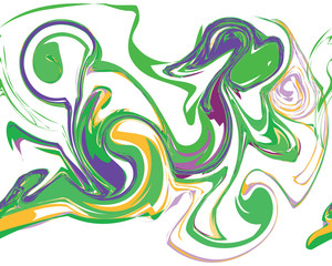 Mardi Gras seamless line marble pattern, Vector illustration