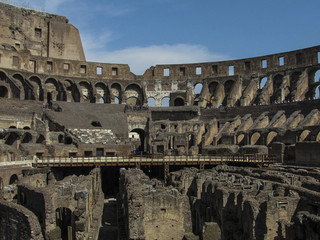 Coliseu por dentro, interior